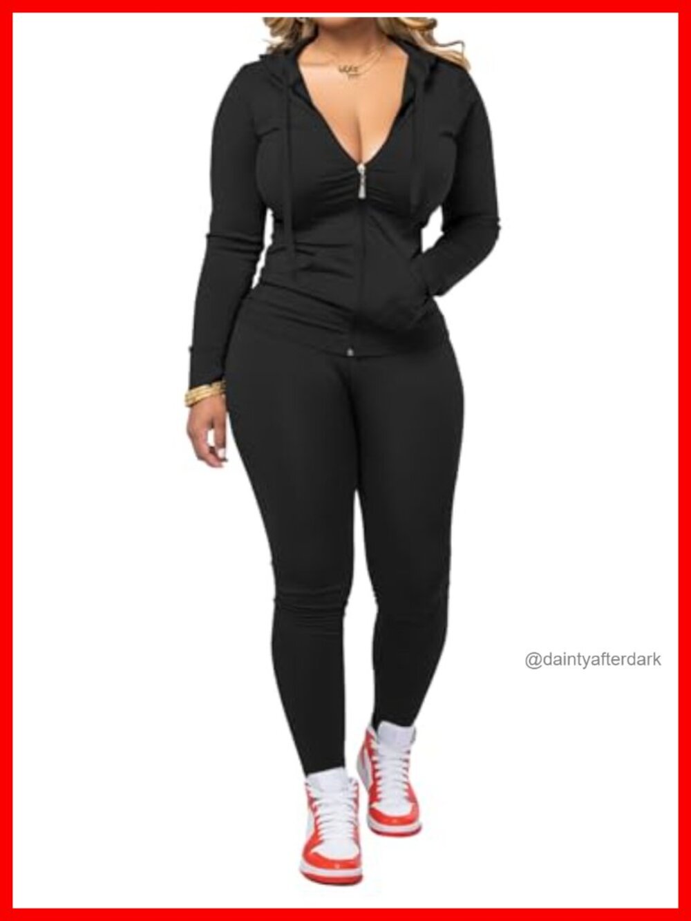 Women 2 Piece Workout Set Zip Up Hoodie Jogger Pants Slim Fit Activewear